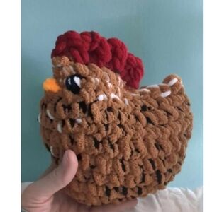 Custom Chicken Stuffie & keychain